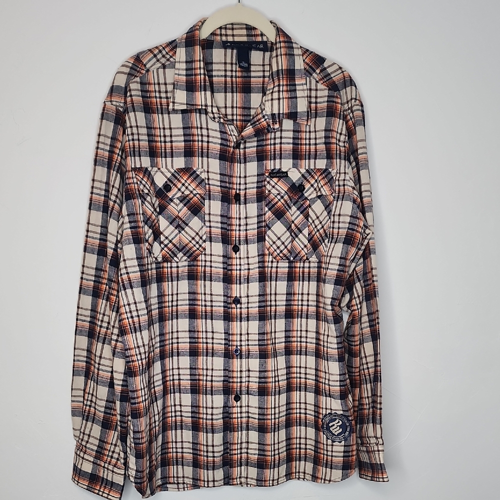 Plaid Button-Up Shirt Nwot Sz Ex.  C98